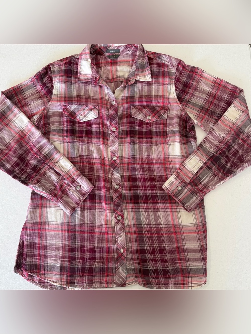 Eddie Bauer Women’s Flannel Shirt- SIZE LARGE